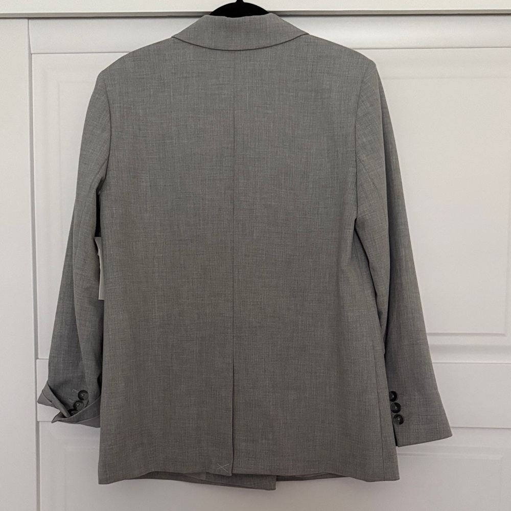 Nordstrom Light Charcoal Double-Breasted Blazer - Picture 2 of 5